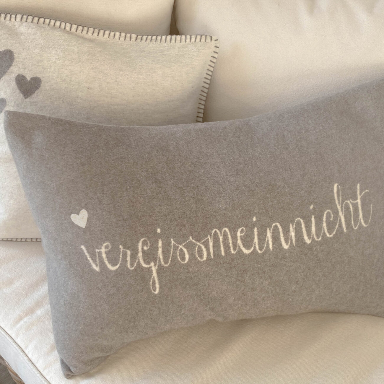 Gartenfenster " Vergissmeinnicht" Kissen 40x60 cm