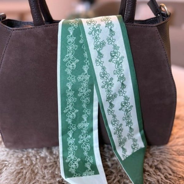 Taschenband Grün Blumen