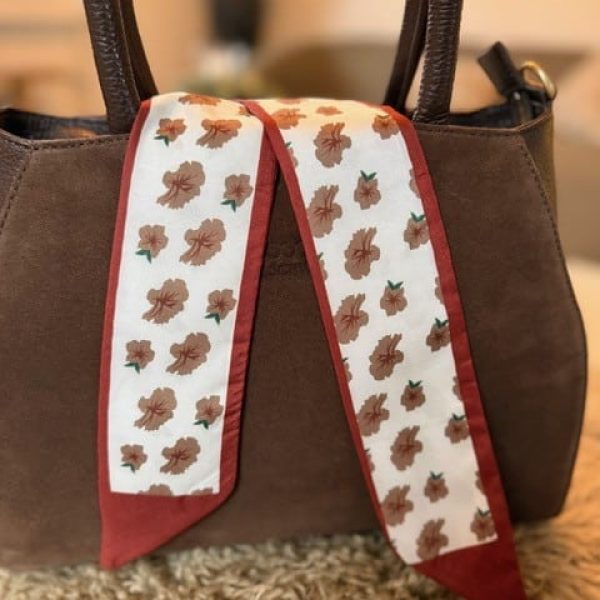 Taschenband Rot Blumen